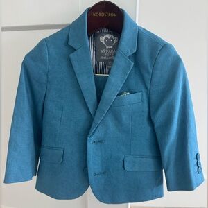 Appaman blue linen suit size 2T